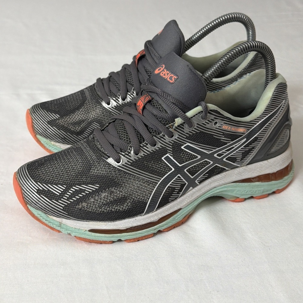 EUC ASICS Gel-Nimbus 19 T750N Women‎ US 8 Gym Fitness Running Shoes Workout Fit